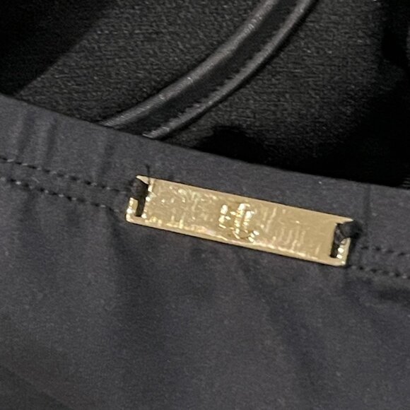 Lauren Ralph Lauren Swimsuit Womens 8 Black One Piece Skirted Halter Ruched - Picture 4 of 7